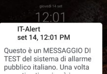 IT Alert: i telefoni suonano contemporaneamente a mezzogiorno: oggi test di prova