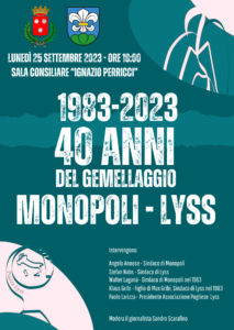 LOCANDINA 40 ANNI MONOPOLI LYSS 1