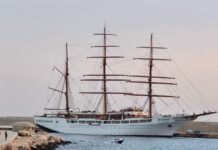 A Monopoli Sea Cloud II, il veliero tra i più grandi al mondo. A bordo lusso e romanticismo