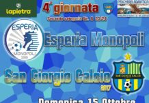Esperia Monopoli-San Giorgio: domani al Carrieri il big match