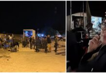 Lolita Lobosco, si gira tra le meraviglie in cartapesta del Carnevale di Putignano