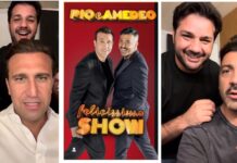 Pio e Amedeo, show a Bari e siparietto con De Girolamo che ne cura il look