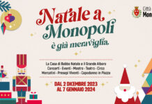“Natale a Monopoli è già meraviglia”: ecco gli eventi. Il 2 dicembre accensione dell’albero