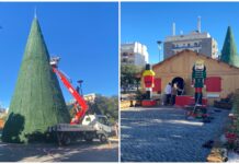 Monopoli si prepara alle feste: ecco l’albero e la casa di Babbo Natale