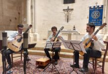 “Effetto Mozart”: chitarre per il concerto di beneficenza organizzato dal Rotary Club di Monopoli