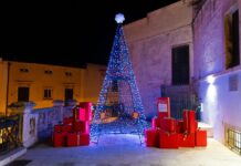 Conversano, la magia di Borgo di Natale: inaugurato l’albero luminoso interattivo