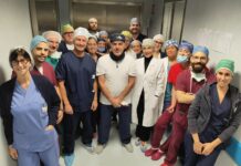 Retinopatia del prematuro, primo trattamento su un neonato di 3 mesi