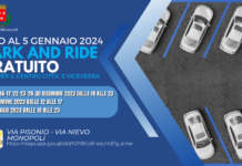 Monopoli, park and ride gratuito per le feste natalizie. Bus ogni 10 minuti