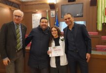 Monopoli, una pergamena per la campionessa di nuoto Chiara Pepe
