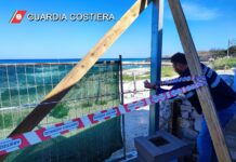 Lavori edili abusivi in area vincolata: il sequestro della Guardia Costiera di Monopoli