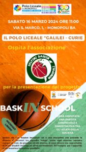 locandina BASKINSCHOOL 16.03.2024