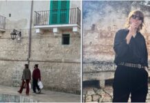 MÃ¥neskin, Thomas Raggi in giro nel centro storico di Monopoli