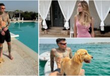 Monopoli, Fedez e Garance Authié, relax in yacht al Capitolo