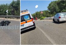 Scontro auto-moto sulla Monopoli-Castellana. Grave 18enne al San Giacomo