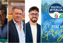 Europee, Zazzera, Leggiero e Secundo: “FdI si conferma primo partito di centrodestra a Monopoli”