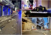 Monopoli, piovono calcinacci dal condominio in via Umberto: strada chiusa