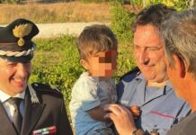 Ritrovato il bambino di 2 anni: era a qualche chilometro da casa