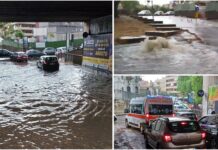 Bomba d’acqua a Monopoli, la città bloccata dal temporale