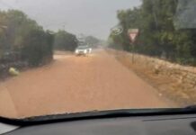 Monopoli, Capitolo allagato: il video del percorso tra strade e campi sott’acqua
