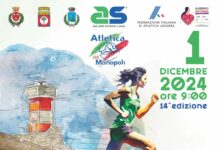 Mezza Maratona Città di Monopoli, 1.465 podisti in gara. Partecipa anche Annese