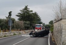 Monopoli, malore alla guida e l’auto si ribalta: 50enne in ospedale