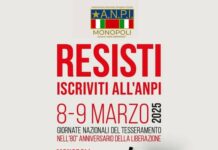 Anpi, la sezione di Monopoli l’8 e il 9 marzo in piazza per il tesseramento