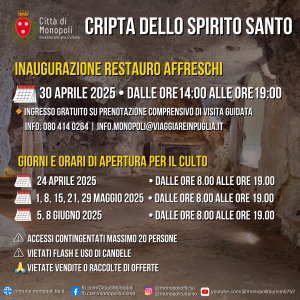 INAUGURAZIONE AFFRESCHI SPIRITO SANTO