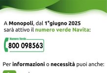 Monopoli, dal 1° giugno cambia il numero verde di Navita per il servizio di igiene urbana