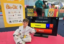 Centro Taekwondo Monopoli, a 5 anni Domenico Menga brilla d’oro al Kim & Liù Nazionale di Roma
