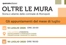 “Oltre le mura”: un tour di presentazioni nelle contrade di Monopoli e dintorni