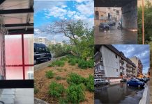 Monopoli, pochi minuti di acquazzone e la città si allaga