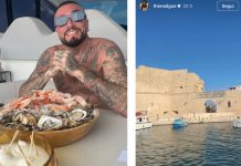 Monopoli, Gué Pequeno: per il rapper giro in yacht e scatto con vista sul Castello