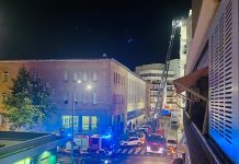 Monopoli, caduta calcinacci: intervento dei Vigili del Fuoco in via Europa Libera