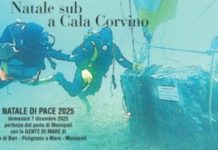 La Natività: Natale sub a Cala Corvino, la celebrazione il 7 dicembre