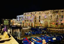 “Monopoli brilla davvero”, luci al porto sui profili delle case sul mare