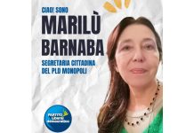 Pld Monopoli, Marilù Barnaba segretaria cittadina. “Le sue competenze e il suo spessore porteranno benefici alla comunità”