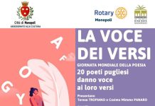 Monopoli, “La Voce dei Versi”, domani reading al Castello per la Giornata Mondiale della Poesia Monopoli