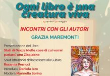 Maggio dei Libri a Monopoli, il 12 in Rendella la presentazione di “Stati di Grazia”