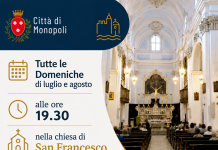 Monopoli, la domenica la messa è in inglese: l’iniziativa per i turisti a San Francesco D’Assisi