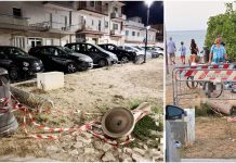 Monopoli, a pezzi la fontanella di Porto Rosso. Ipotesi atto vandalico