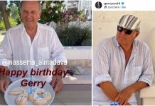 Bocconotti, mare e un pizzico d’ironia: i 70 anni di Gerry Scotti in masseria